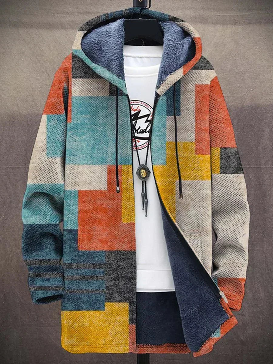 Willem | Hooded Jacket With Colour Block Print
