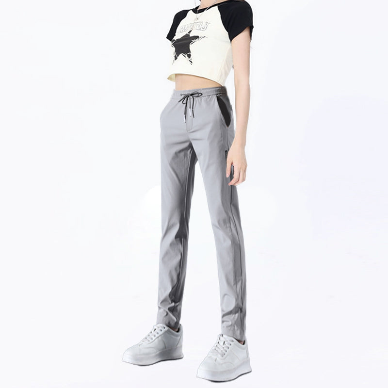 FlexDry | Drawstring Straight Leg Casual Trousers