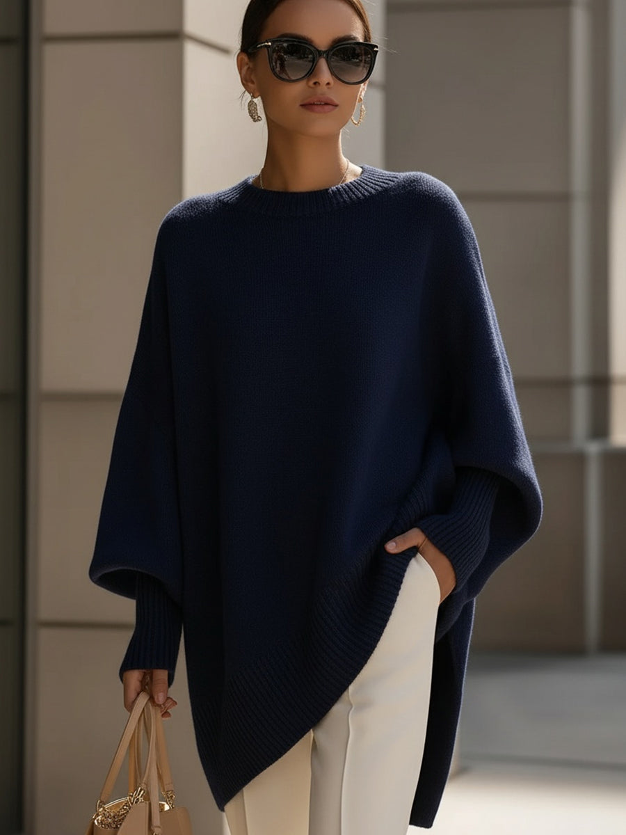 Roslyn | Asymmetrical Hem Batwing Sleeve Jumper