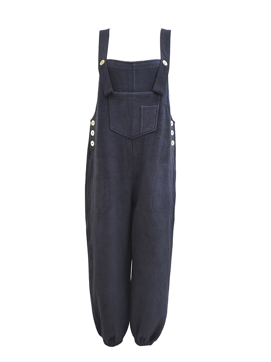 Clarice | Denim Overalls Wide Leg Distressed