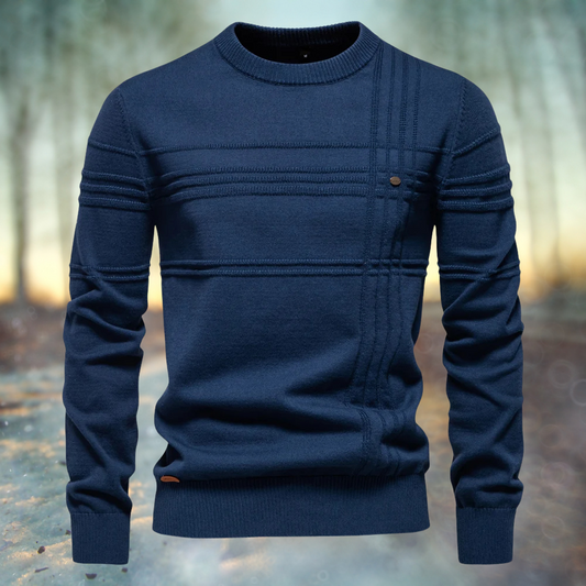 Reto | Crew Neck Textured Knit Sweater
