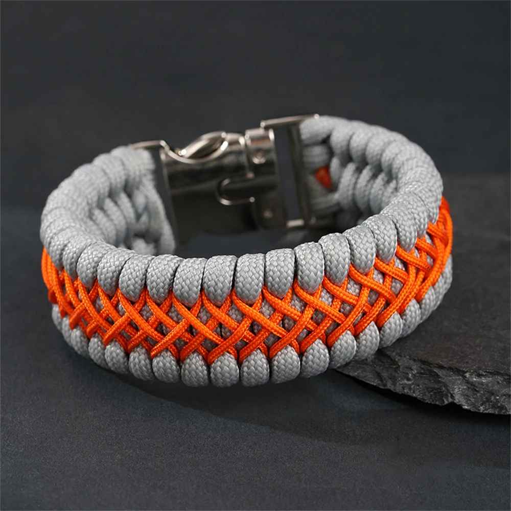 KnotVanta | Woven Cord Bracelet with Metal Buckle