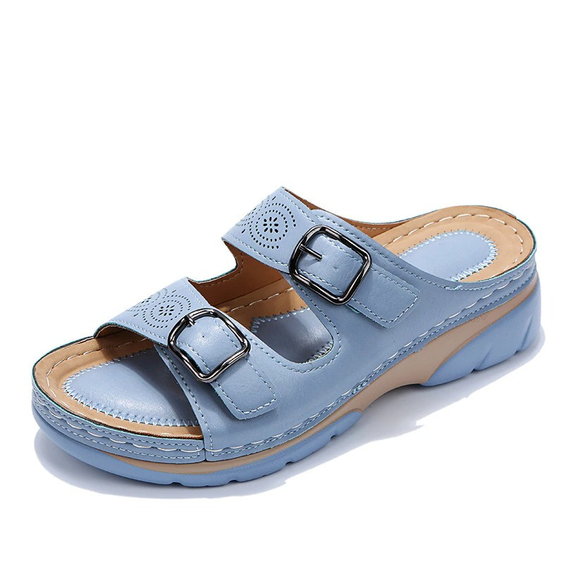 Solena | Orthopedic Double Buckle Open-Toe Sandals