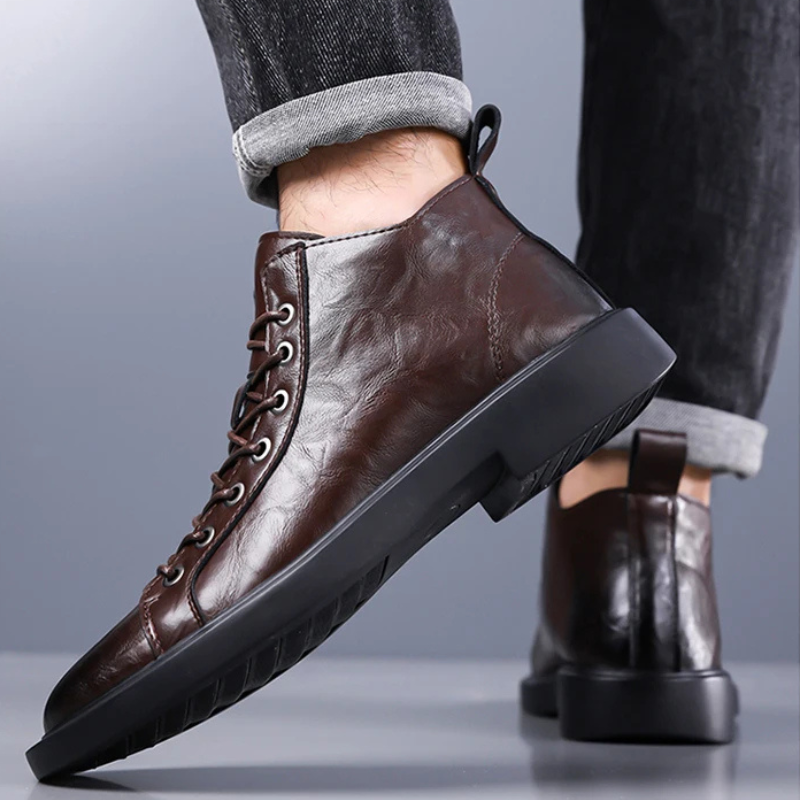 Ailton | Lace Up Ankle Boots Round Toe