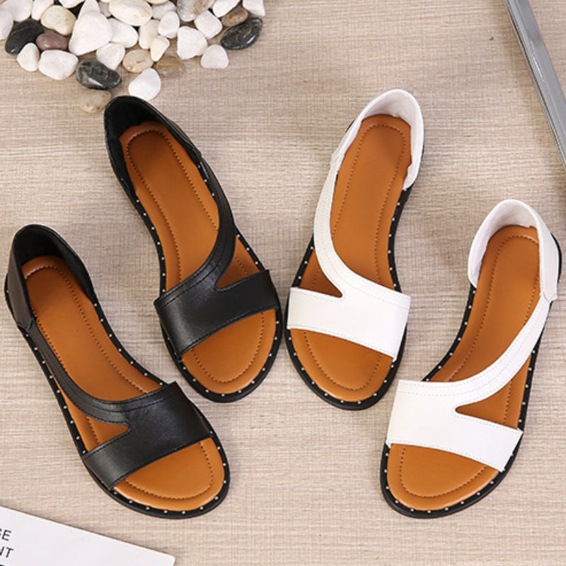 Pameela | Flat Open Toe Slip On Sandals