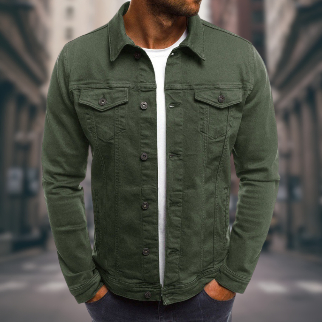 Rolando | Denim Style Button Up Jacket
