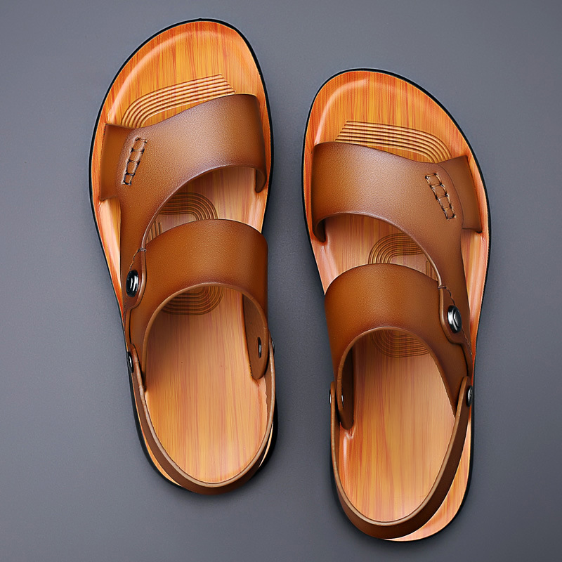Bryon | Double Strap Mens Slide Sandals