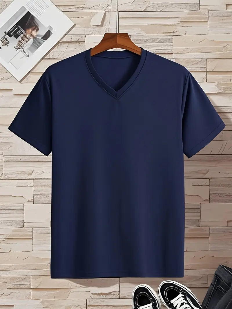 Fraga | V-Neck Slim Fit Mens T-Shirt