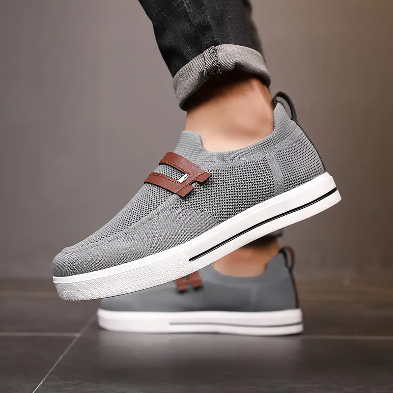 Reina | Mens Knit Slip-On Trainers
