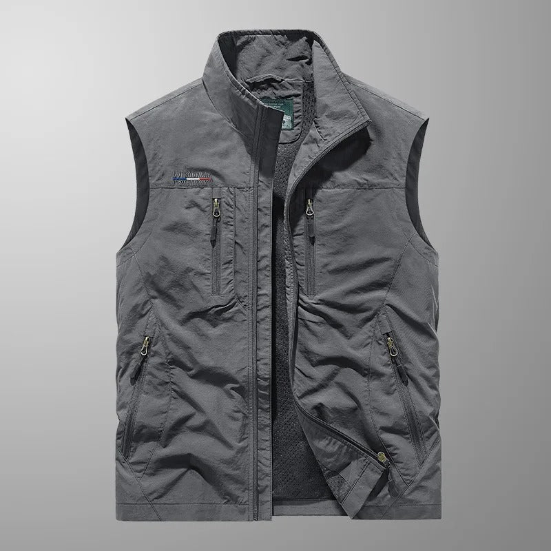 Vincent | Breathable Tactical Multi Pocket Sleeveless Vest Jacket