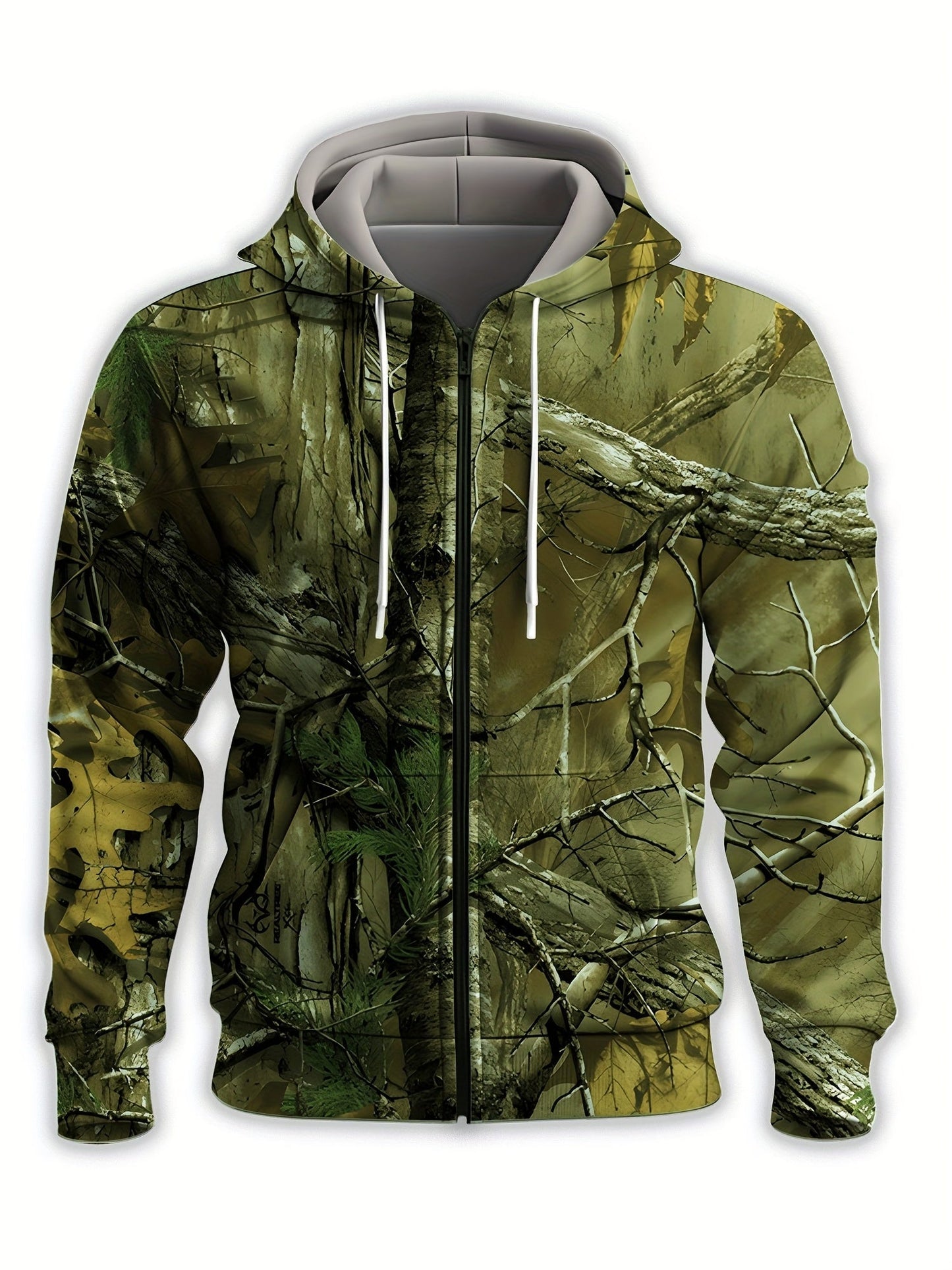 Whitaker | Camouflage Print Zip Up Hooded Jacket