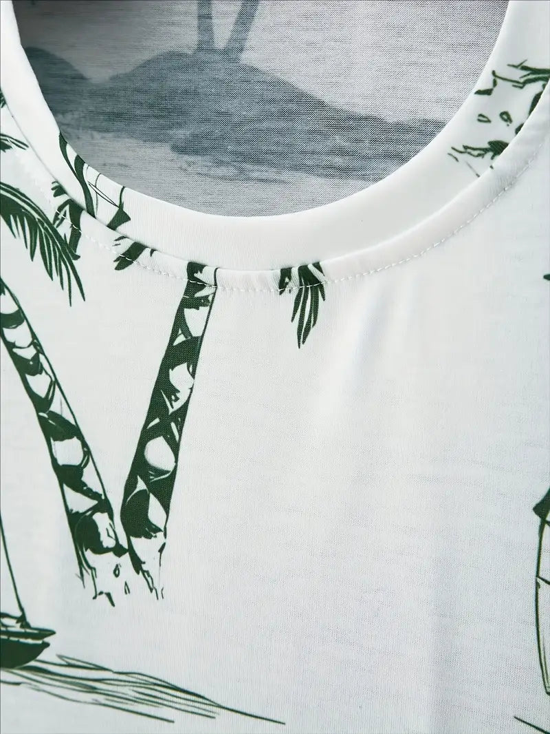 Barea | T Shirt Shorts Set Tropical Print