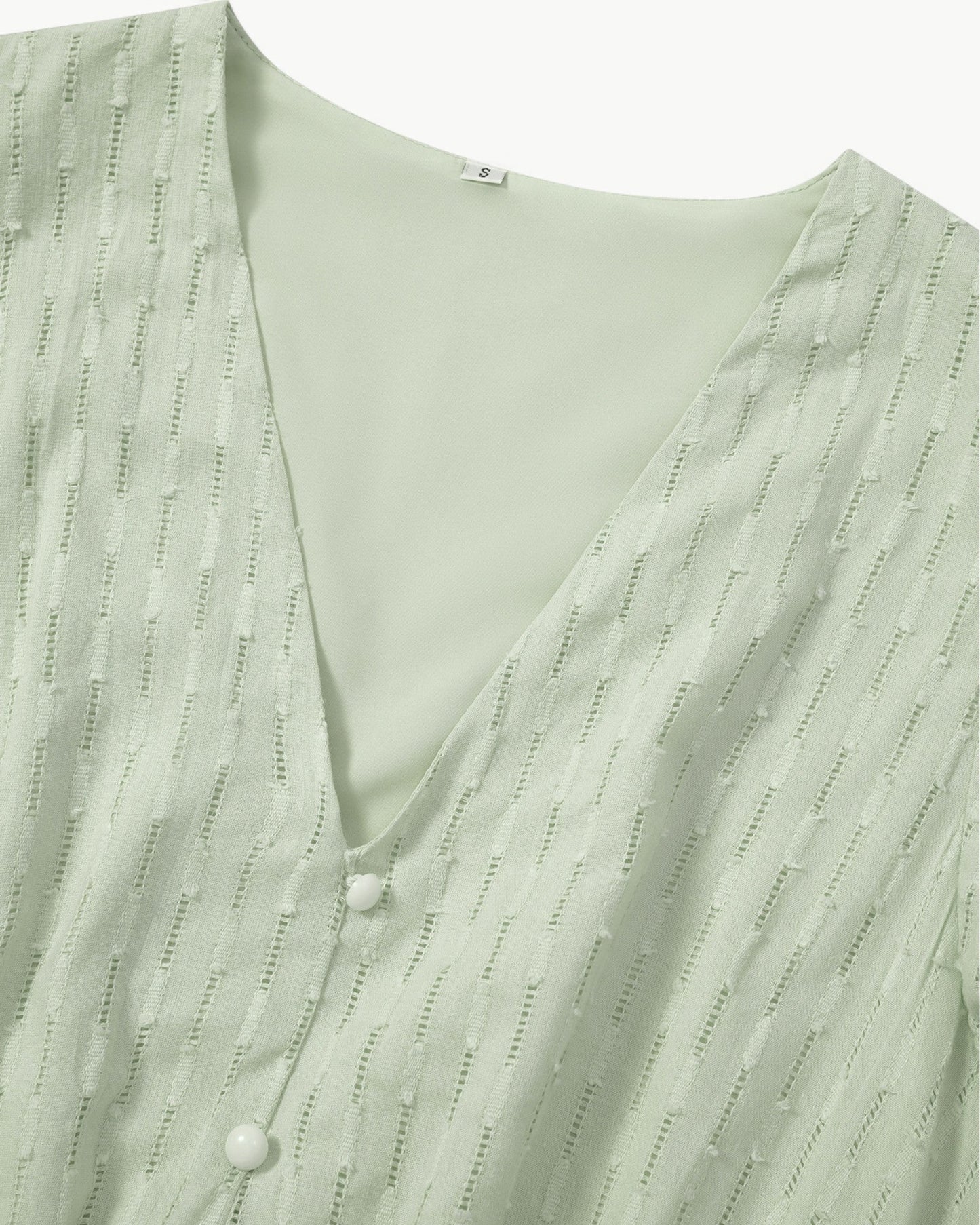 Julieta | Midi Dress V Neck Ruffle Sleeve