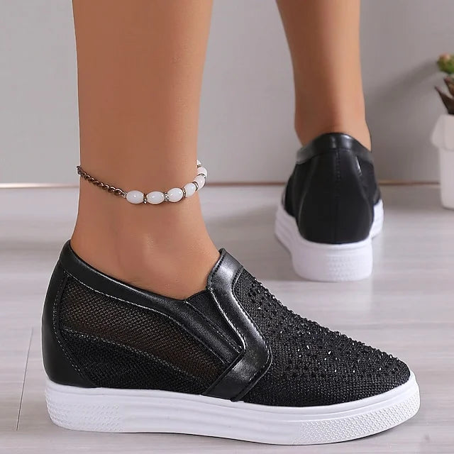 Romila | Mesh Slip On Platform Trainers