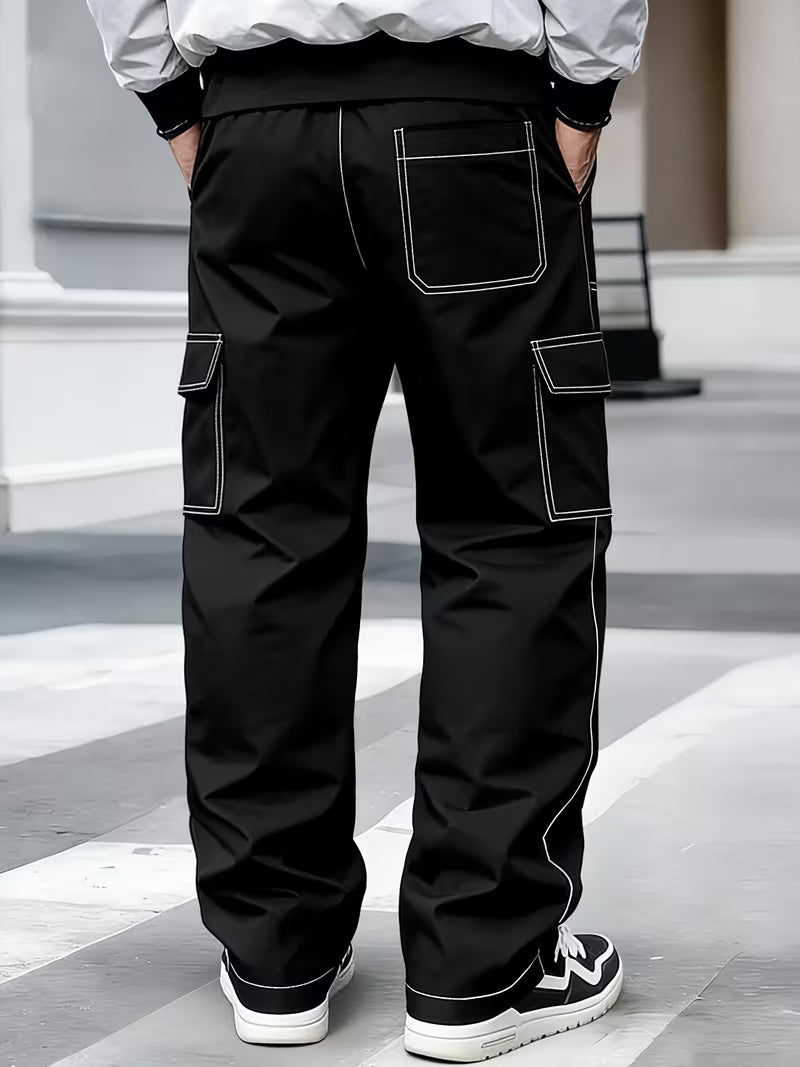 Demetri | Cargo Trousers with Contrast Stitching