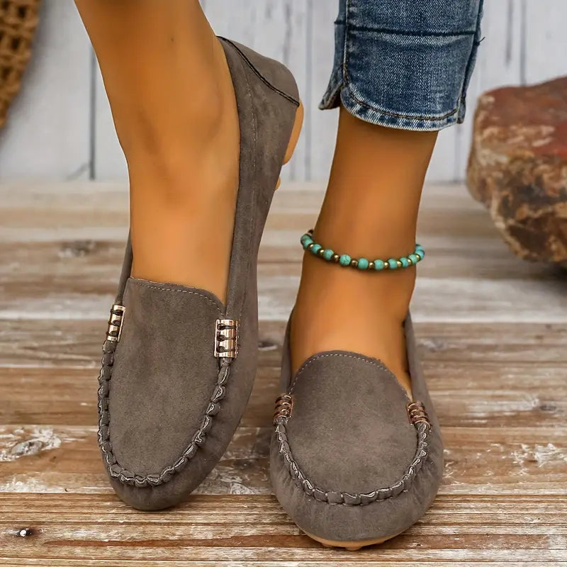 Mitsuko | Slip-On Round Toe Loafers