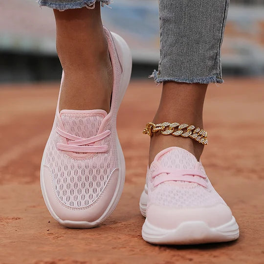 Firsova - Mesh Slip On Trainers Lightweight Sole