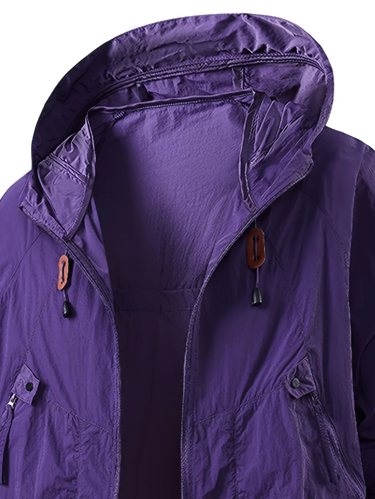 Vrenda | Hooded Lightweight Zip Front Jacket