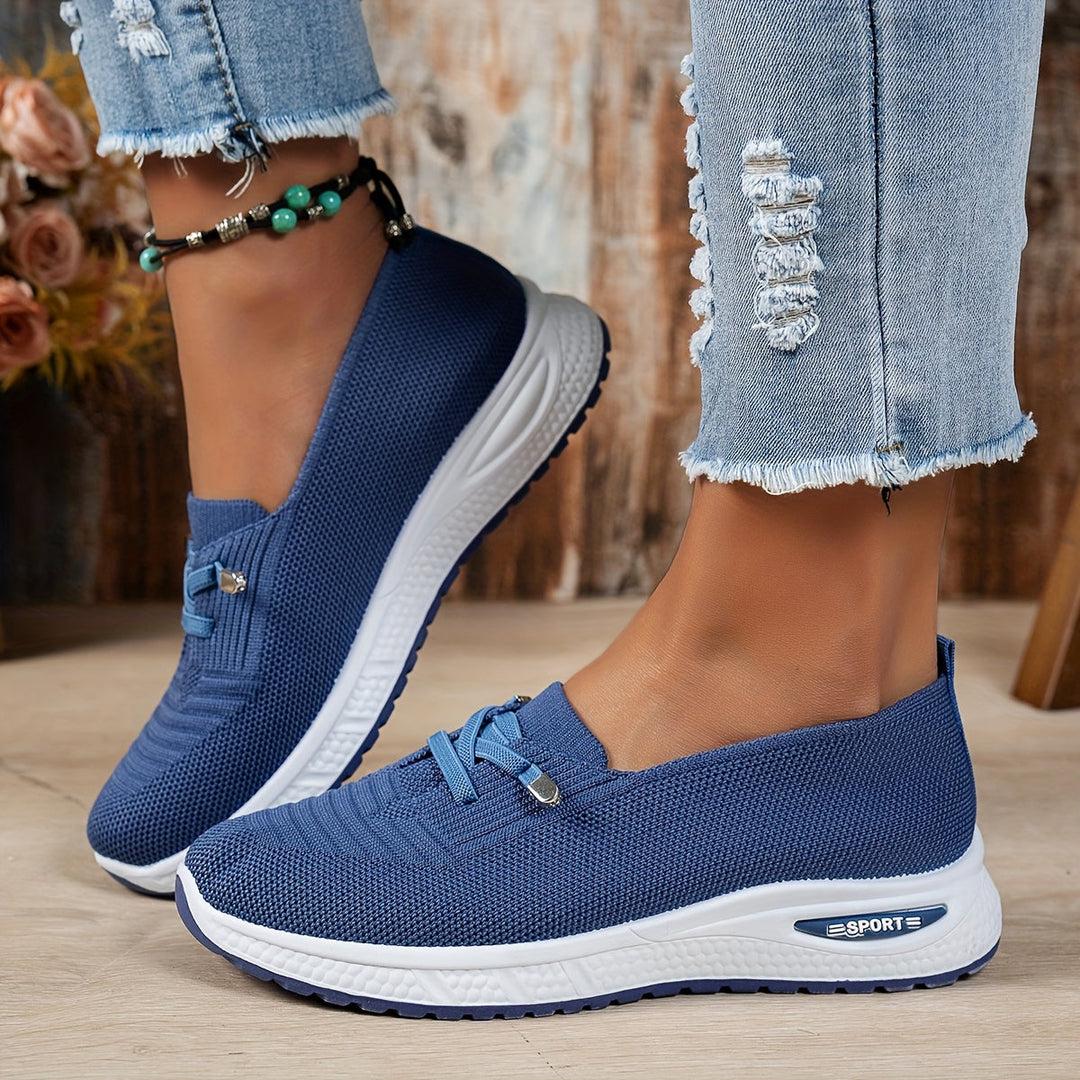 Olympe | Knitted Mesh Slip-On Trainers