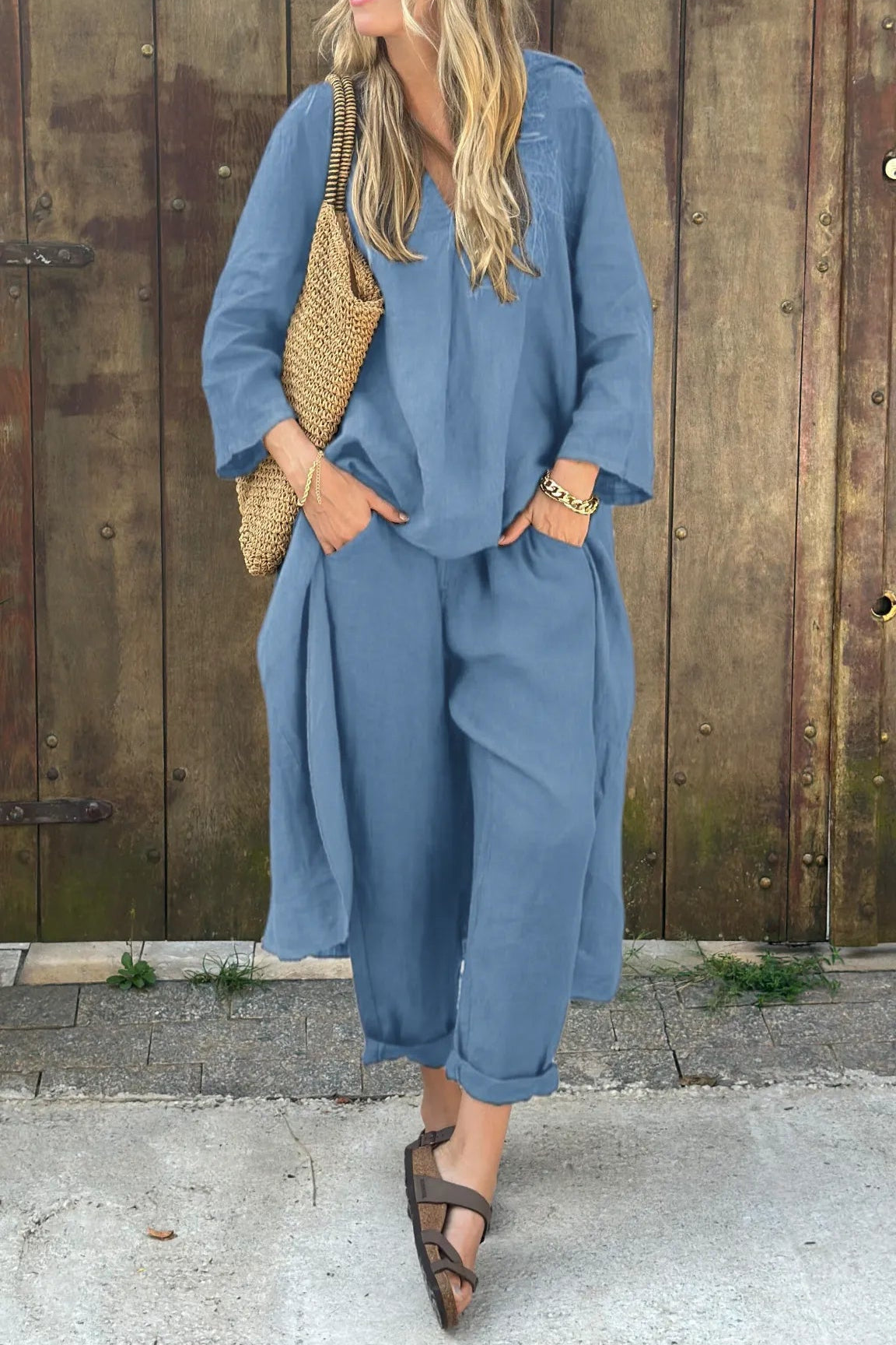 Ximena | Long Sleeve Loose Two-Piece Set