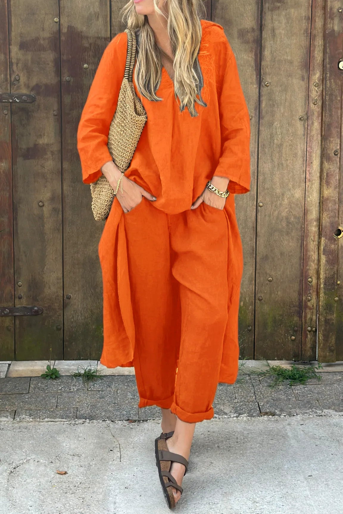 Ximena | Long Sleeve Loose Two-Piece Set