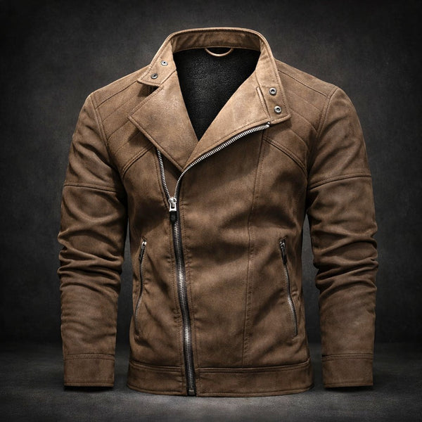 Jure | Leather Jacket With Zipper