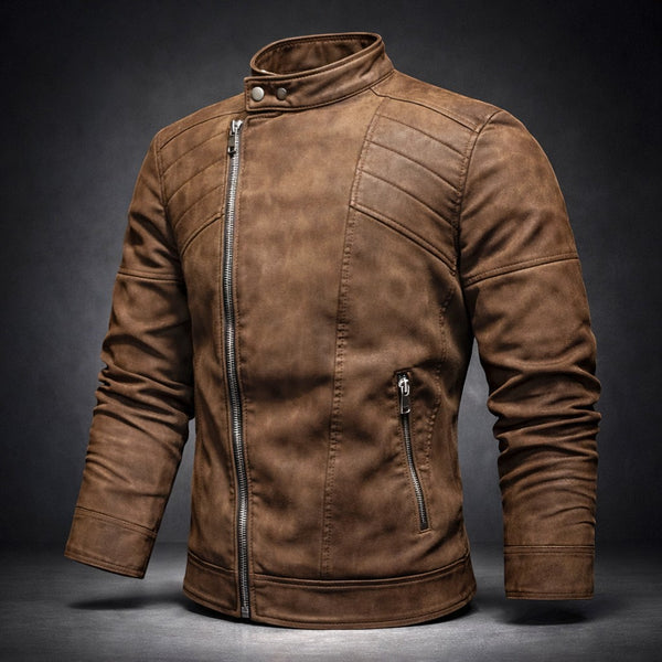Jure | Leather Jacket With Zipper