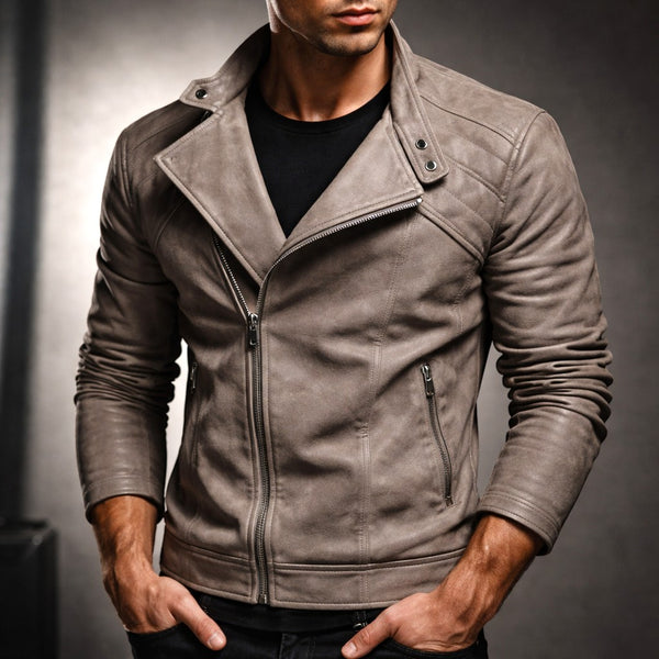 Jure | Leather Jacket With Zipper