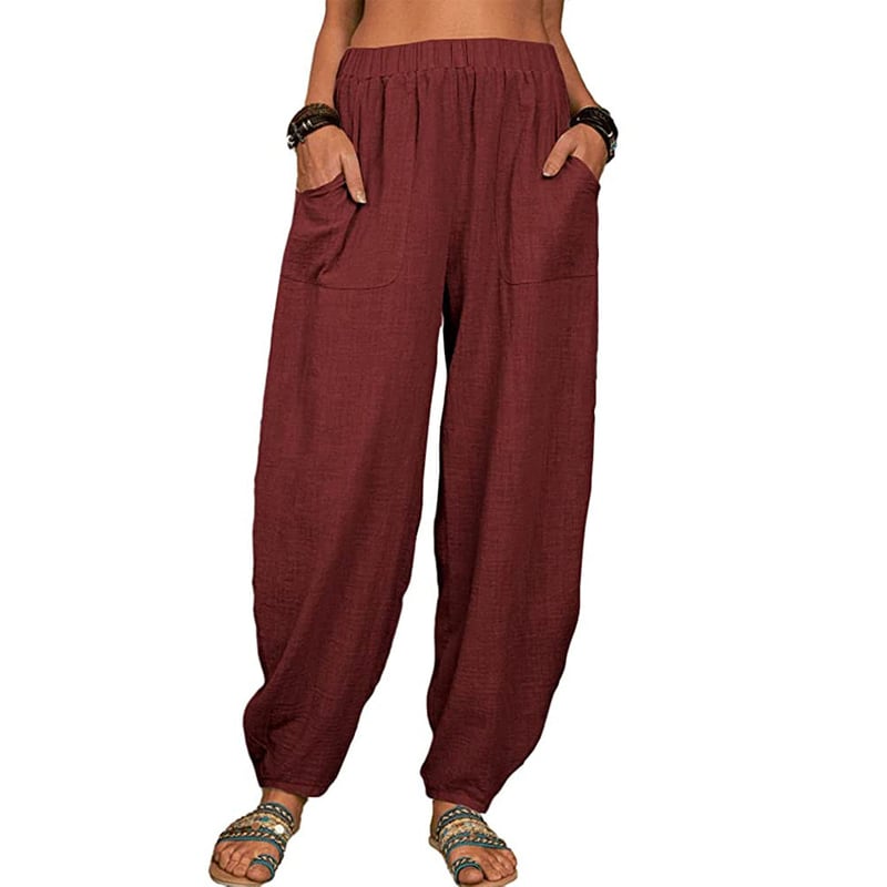 Zinzi | Linen Harem Trousers Womens