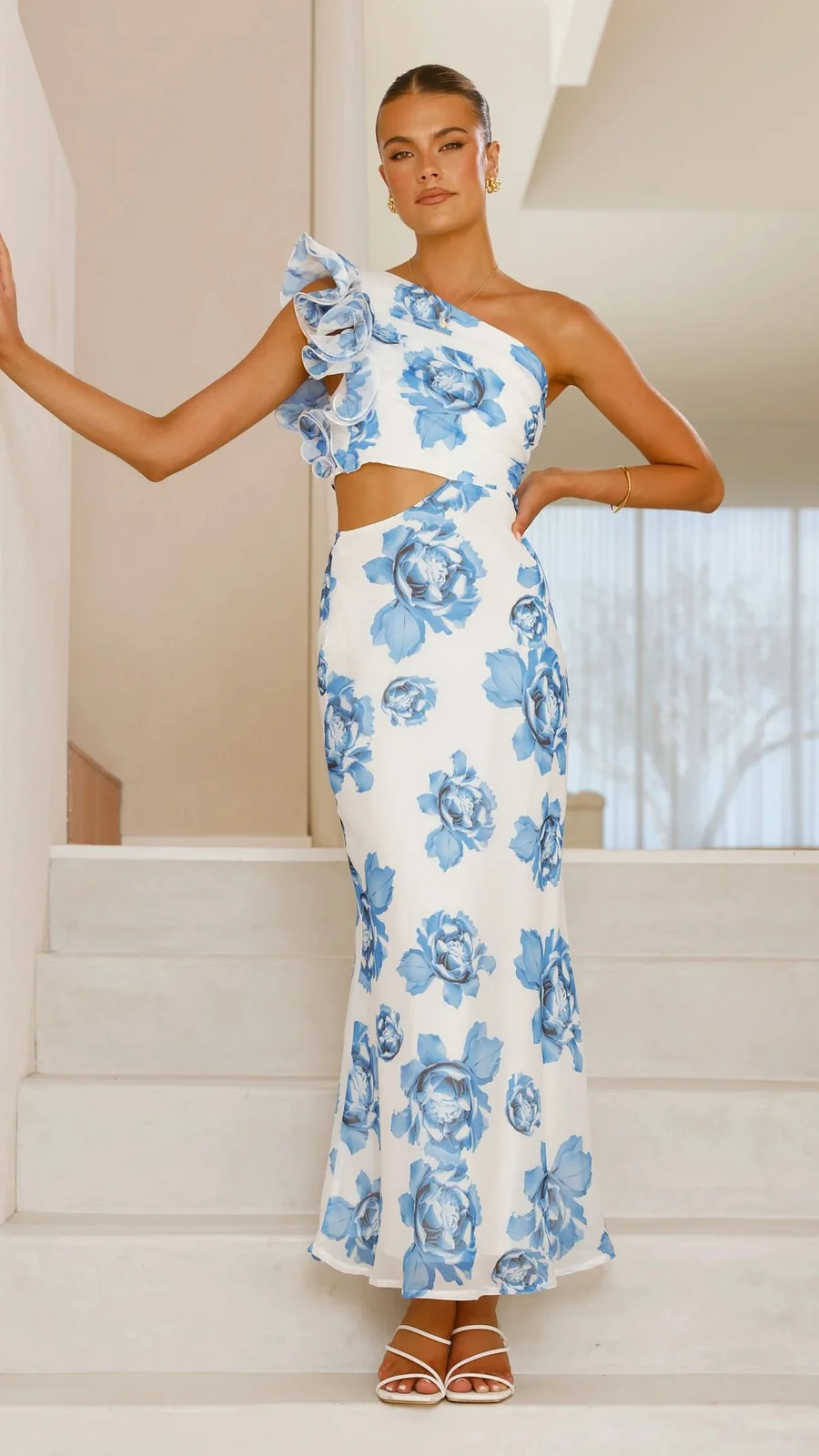 Dorothy | Floral One Shoulder Maxi Dress