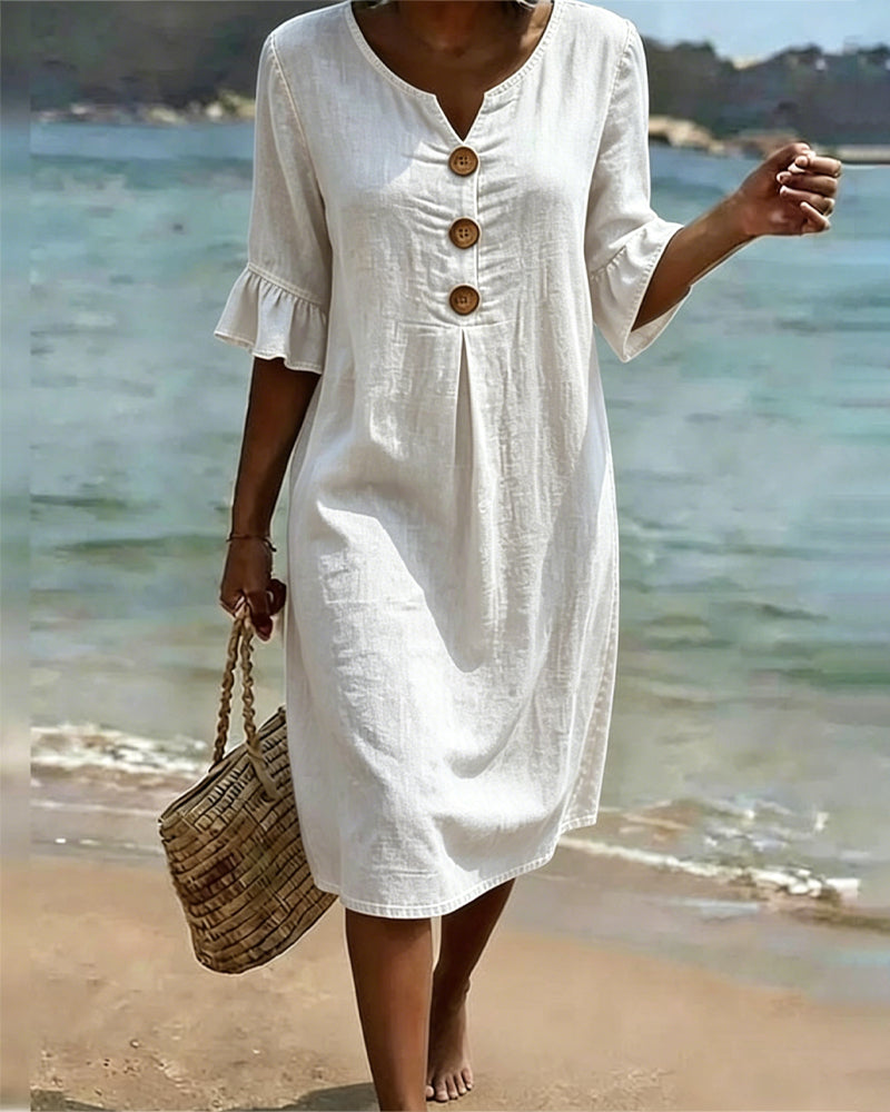 Fammke | Casual Denim Summer Shift Dress