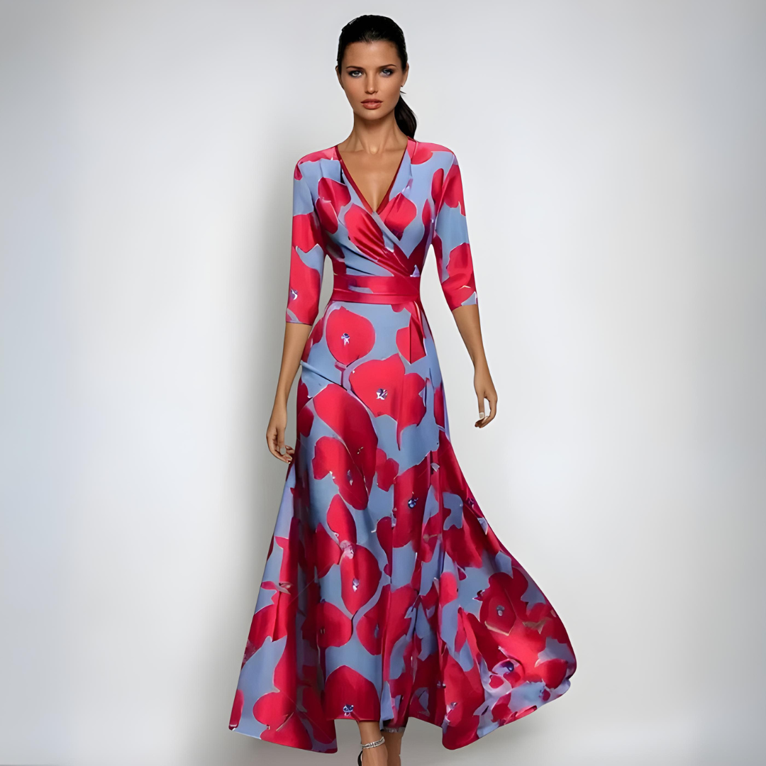 Annemiek | Floral Wrap Maxi Dress