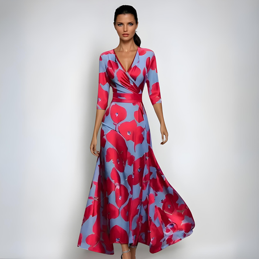 Annemiek | Floral Wrap Maxi Dress