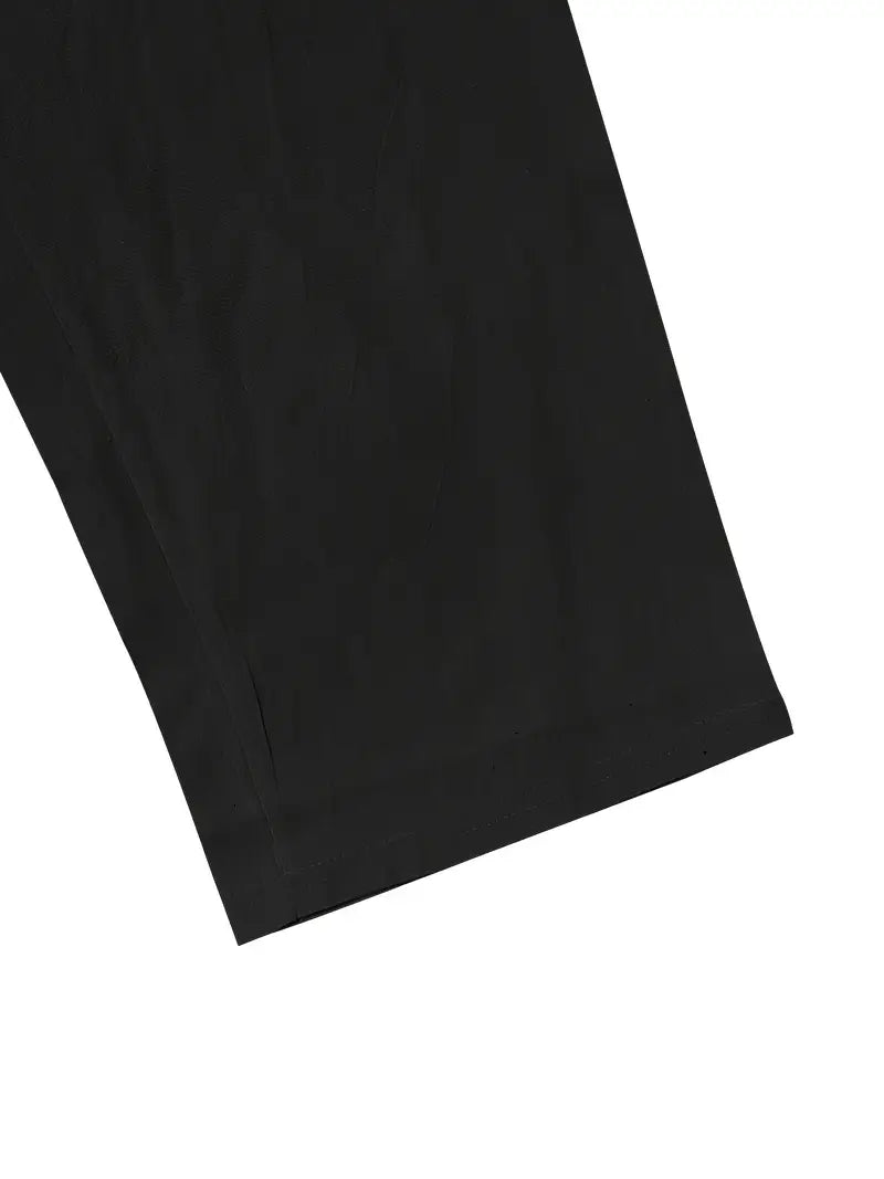 Babaev | Drawstring Wide Leg Linen-Style Trousers