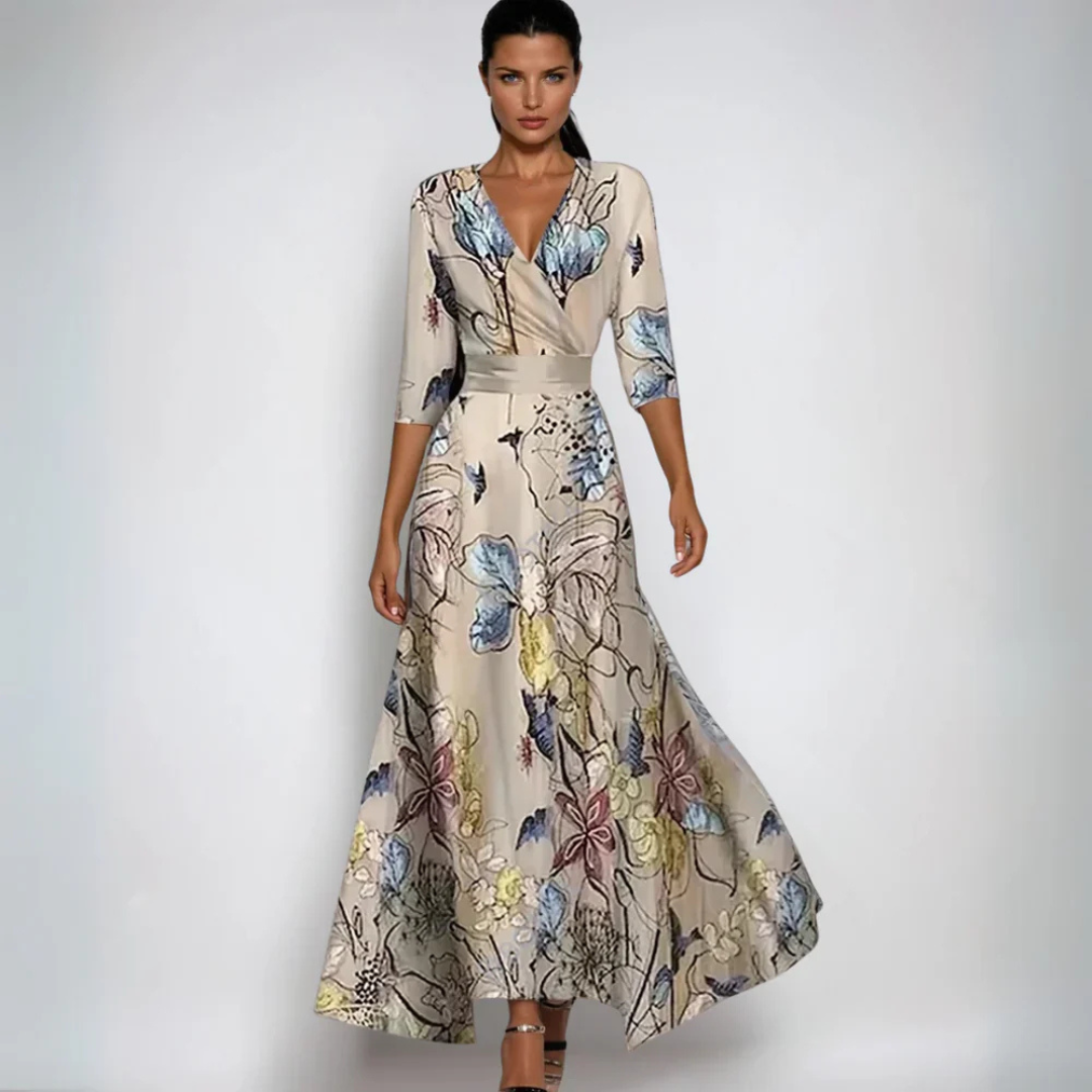 Annemiek | Floral Wrap Maxi Dress
