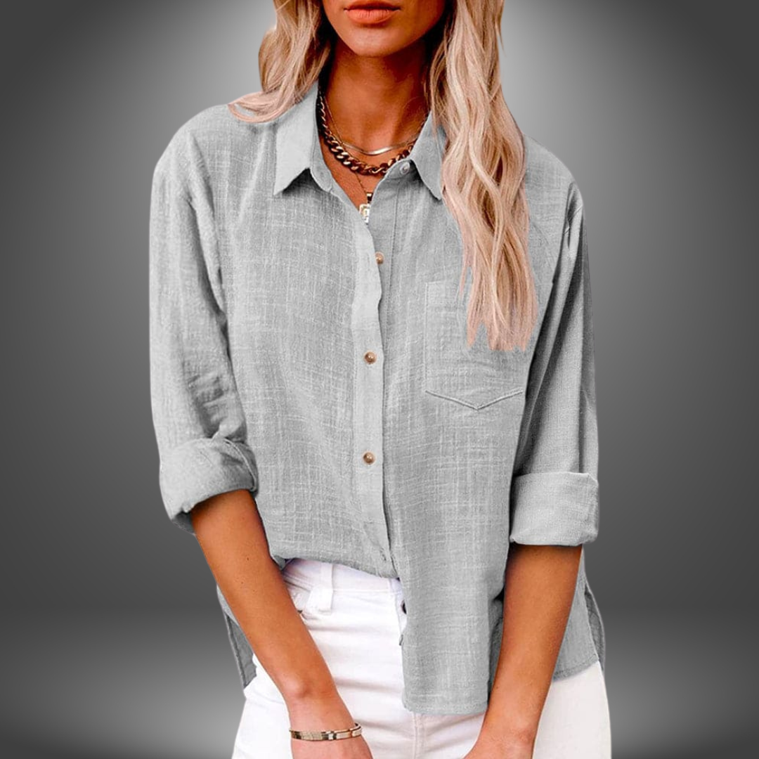 Evelia -Elegance Linen Blouse