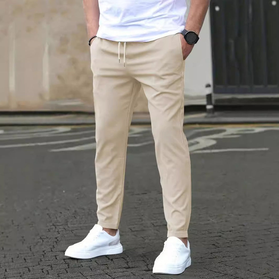 Jarkin | Straight Leg Trousers with Drawstring Waist