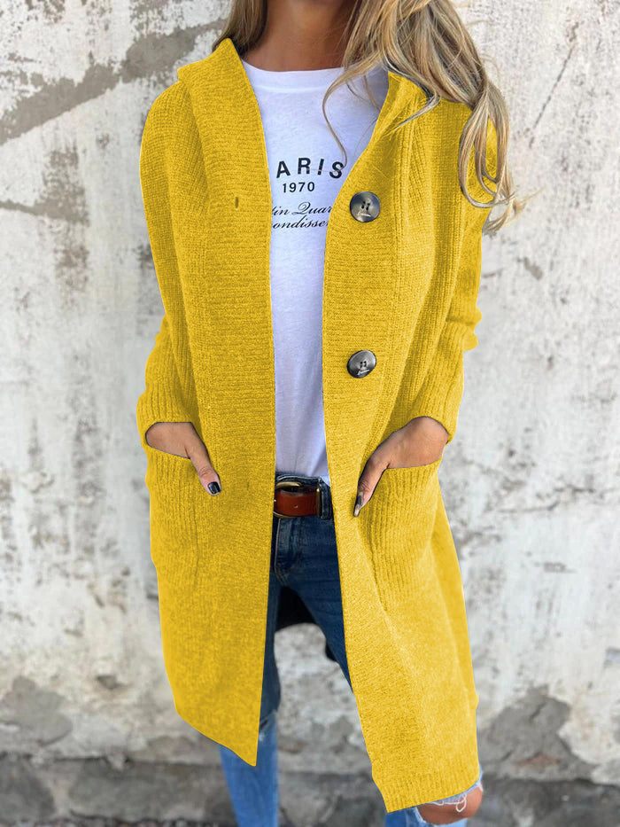 Mareena | Long Sleeve Button Front Knit Cardigan