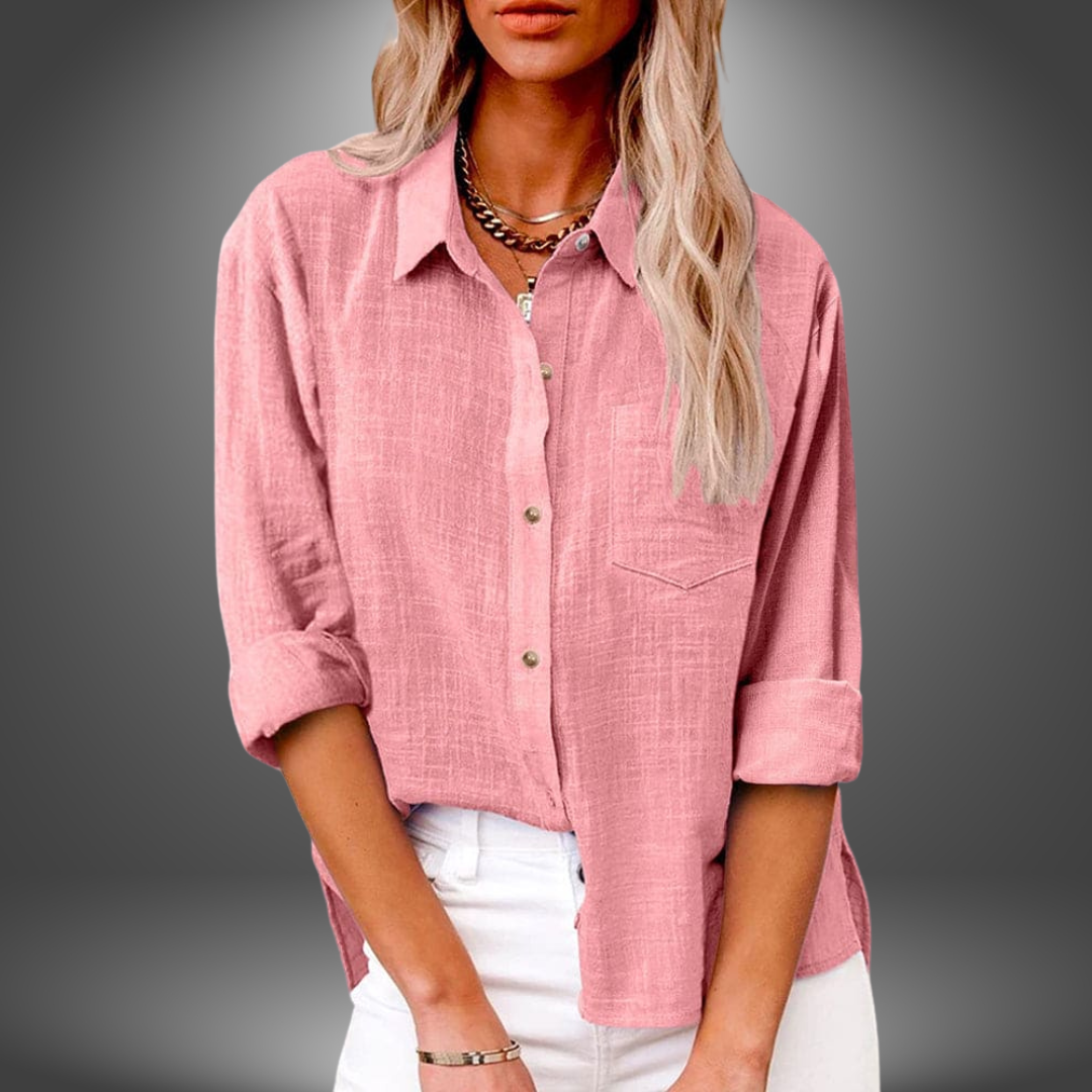 Evelia -Elegance Linen Blouse