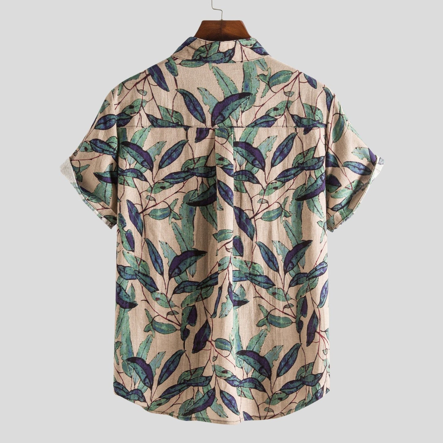 Lachlan | Short Sleeve Printed Button Front Shirt