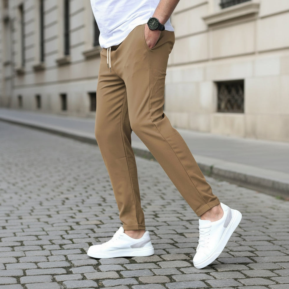 Jarkin | Straight Leg Trousers with Drawstring Waist