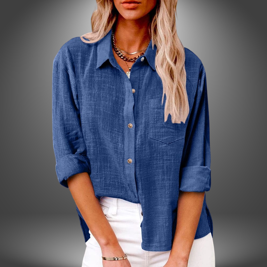 Evelia -Elegance Linen Blouse