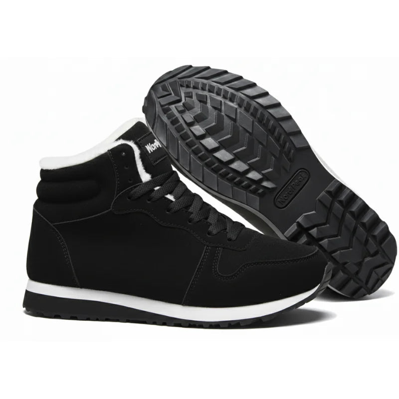 Kristine | High-Top Lace-Up Fleece-Lined Sneakers