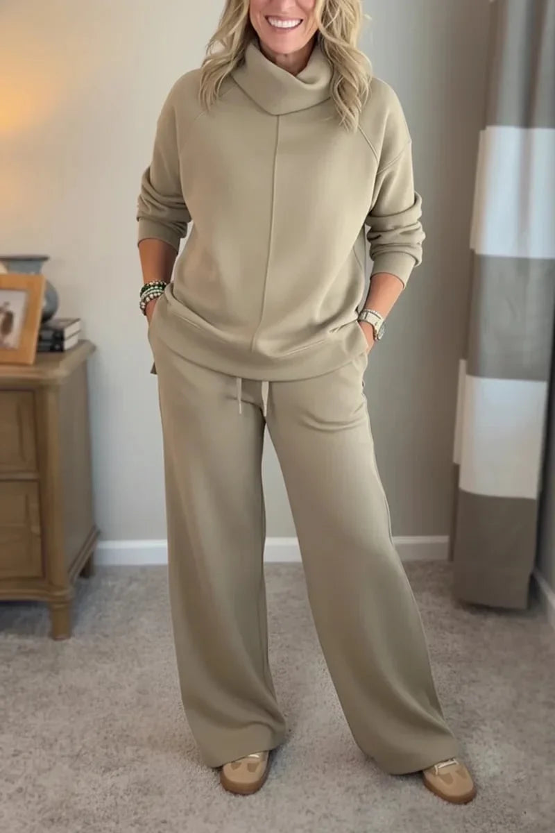Yardenah | Two Piece Cowl Neck Wide Leg Set