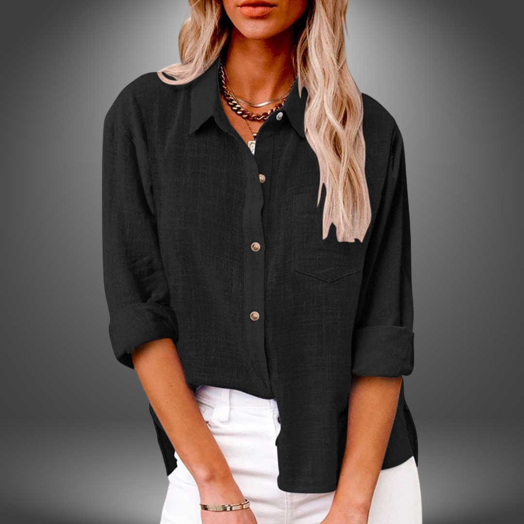 Evelia -Elegance Linen Blouse