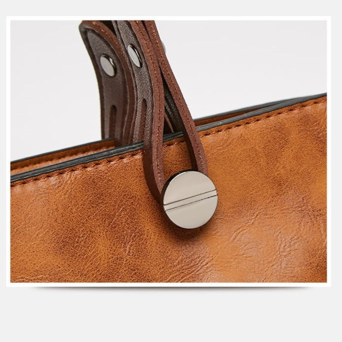 Britney | Leather-Style Multi Pocket Shoulder Bag