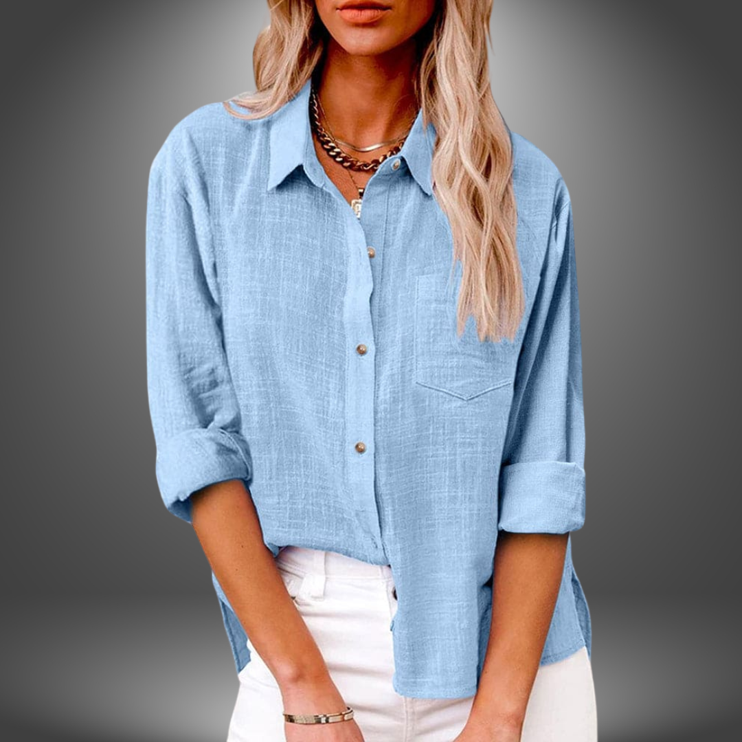 Evelia -Elegance Linen Blouse