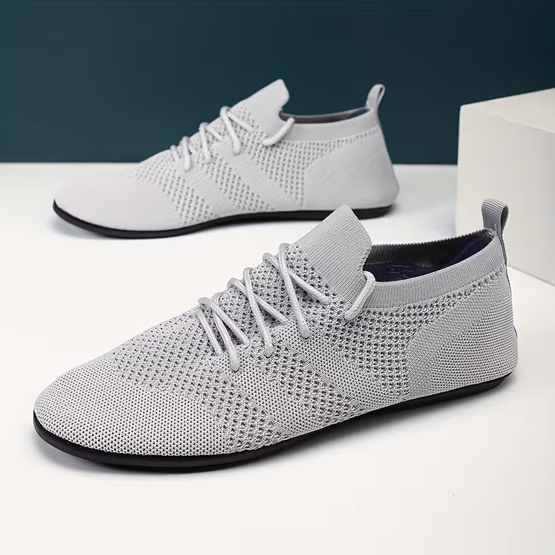 Stratoszone | Knit Lace-Up Shoes with Flexible Fit