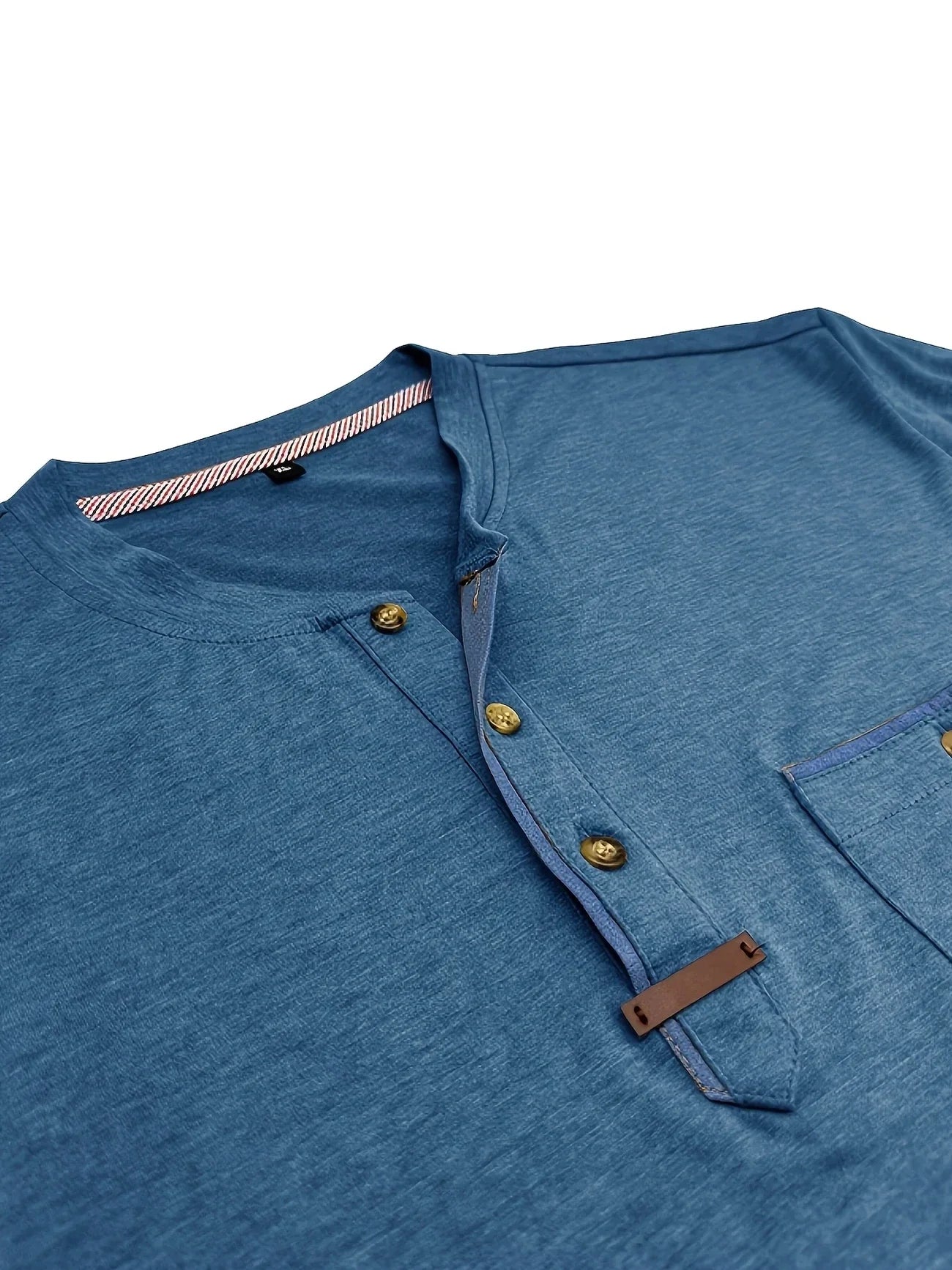 Saxon | Short Sleeve Henley Pocket T Shirt