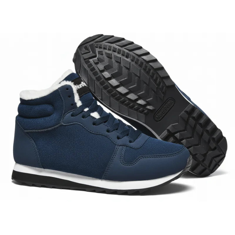 Kristine | High-Top Lace-Up Fleece-Lined Sneakers